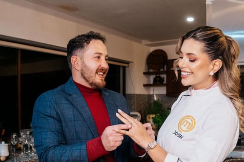 Josh Paredes ya prepara su boda mientras avanza en MasterChef Celebrity Ecuador