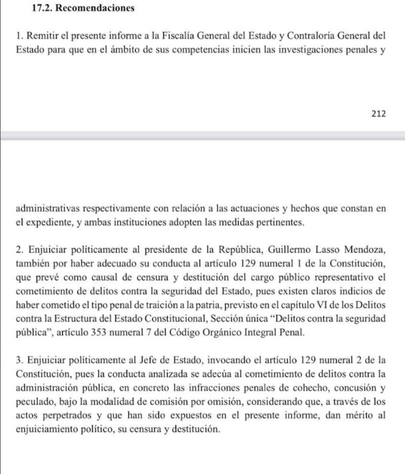 Borrador del informe de la Comisión Ocasional