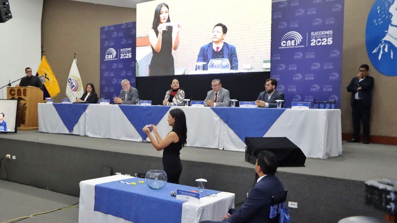 Sorteo para el debate presidencial, segunda vuelta