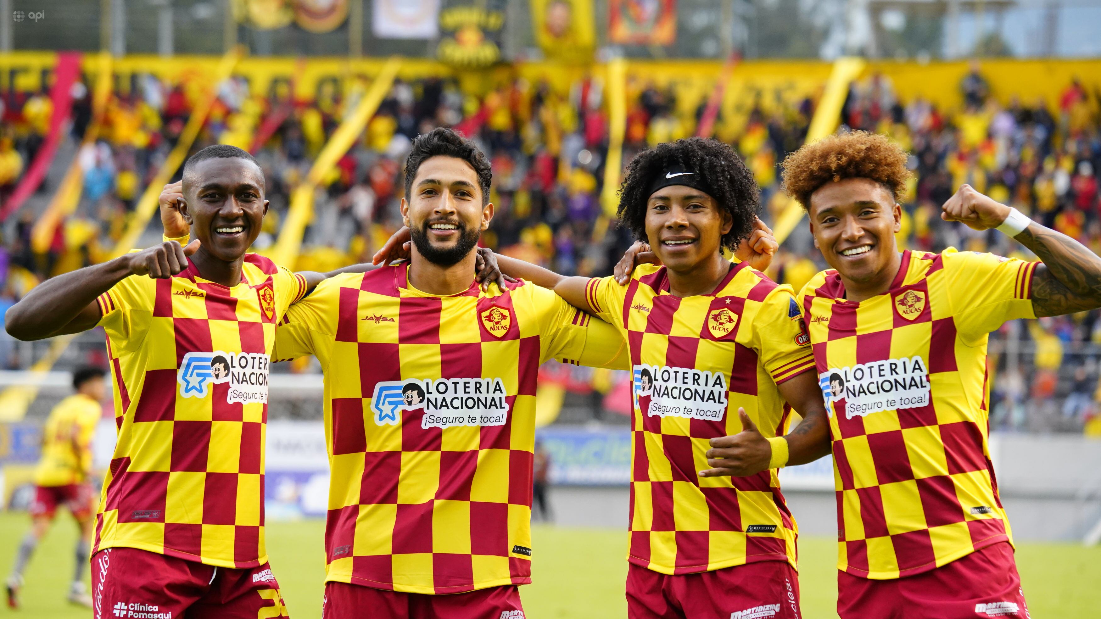 Aucas en su victoria ante Orense en la Fecha 1 de Liga Pro