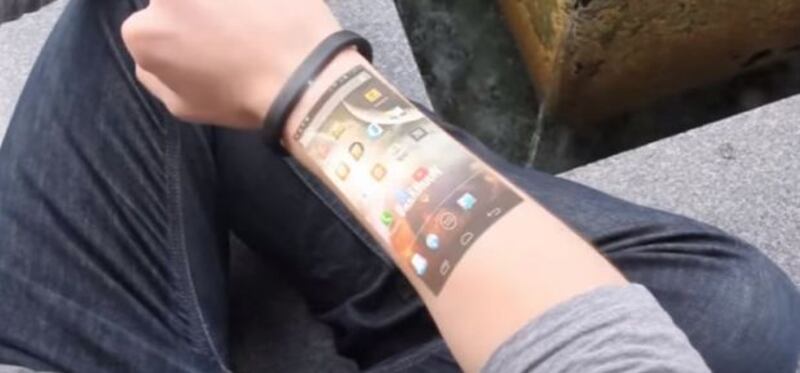 Cicret Bracelet/Captura de pantalla