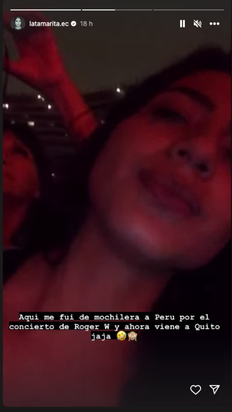 Tami Rivera se fue a Perú al concierto de Roger Waters