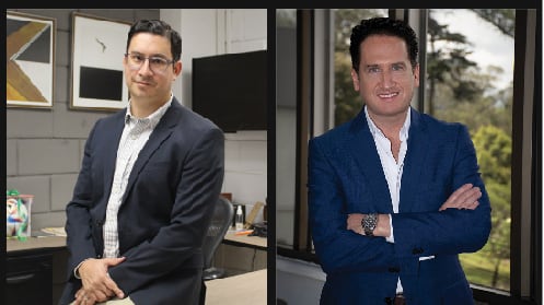 Juan Carlos Salame, Vicepresidente Corporativo de Créditos Económicos y Hernán Cueva, CEO Diario Metro.