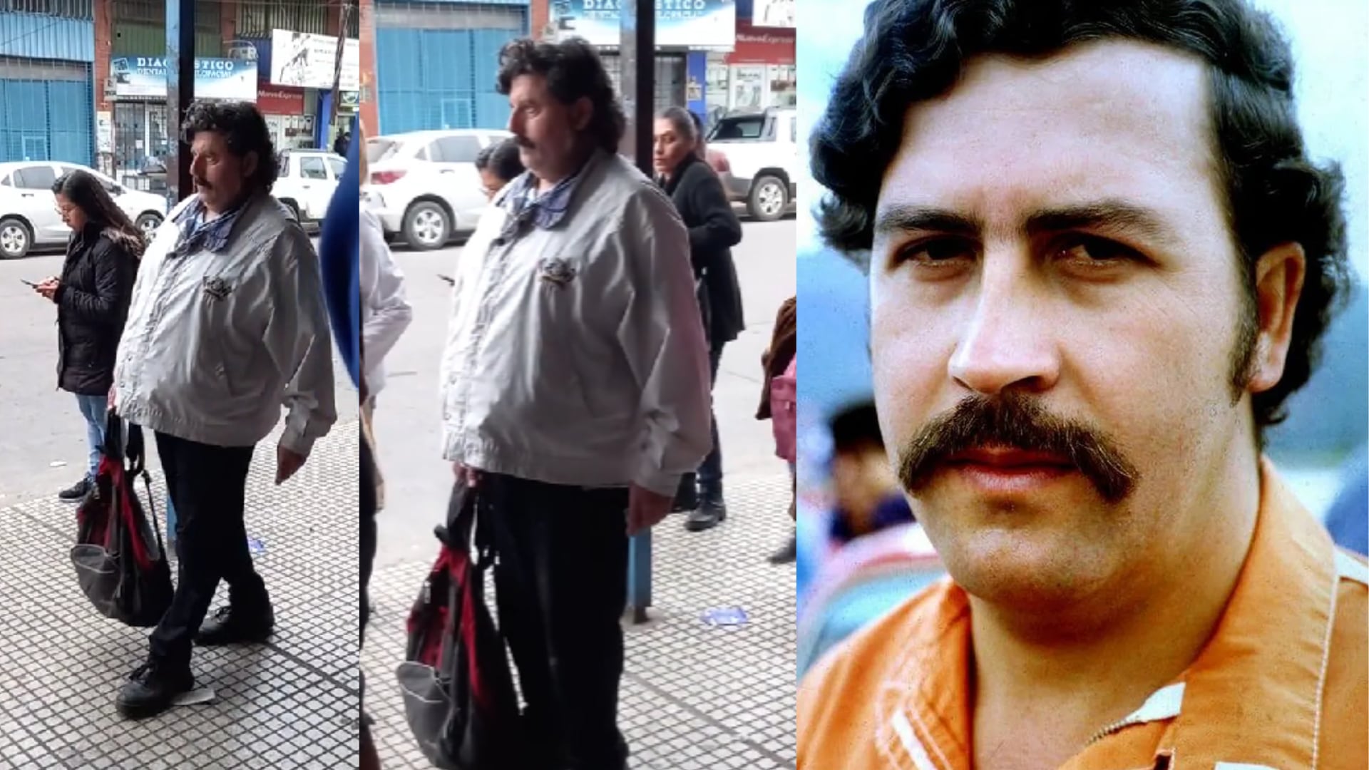 Doble de Pablo Escobar se volvió viral en redes sociales.