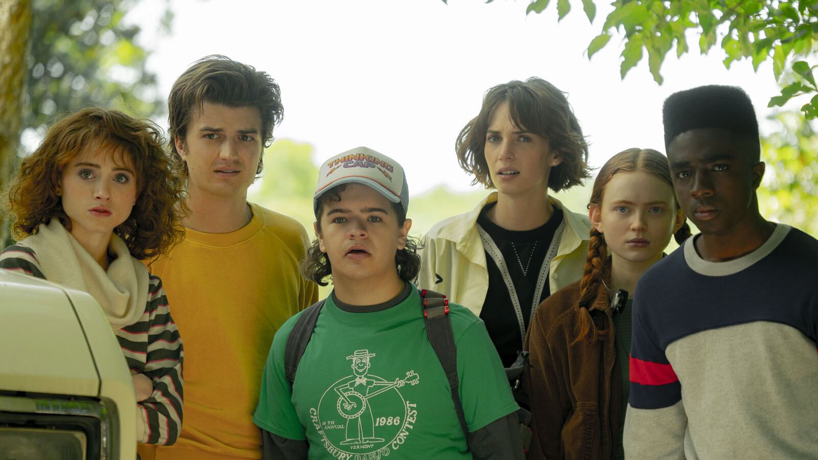 Algunos miembros del elenco juvenil de la serie 'Stranger Things'