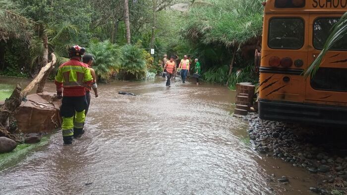 Inundación en Parque Acuático
