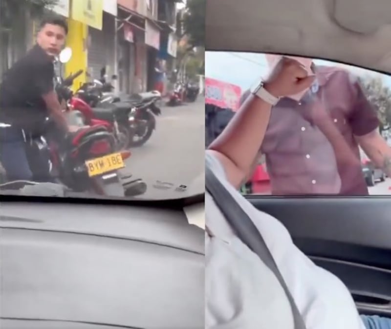 Persiguió el auto equivocado