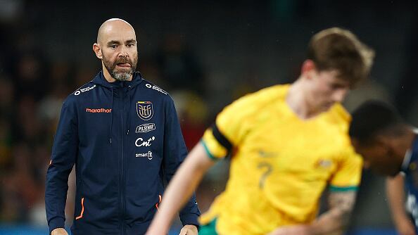 Félix Sánchez Bas con la Selección de Ecuador