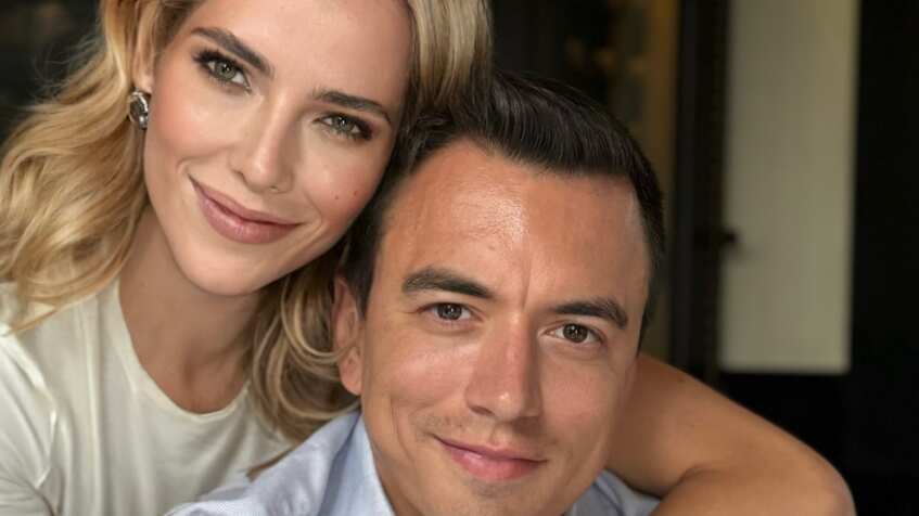 Primera Dama, Lavinia Valbonesi y el Presidente de Ecuador, Daniel Noboa
