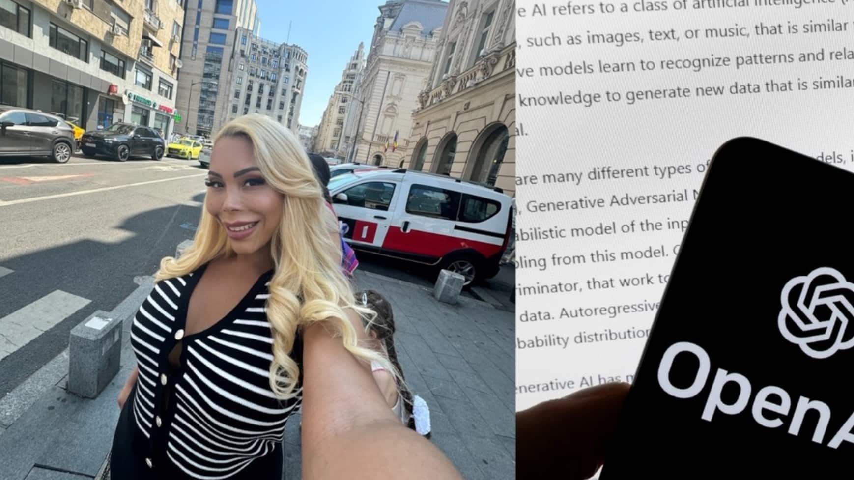 Influencer que se casó consigo misma revela que tuvo una relación sentimental con ChatGPT