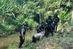 Capturan a alias ‘Caballo’ tras intentar huir por un río en Santo Domingo de los Tsáchilas