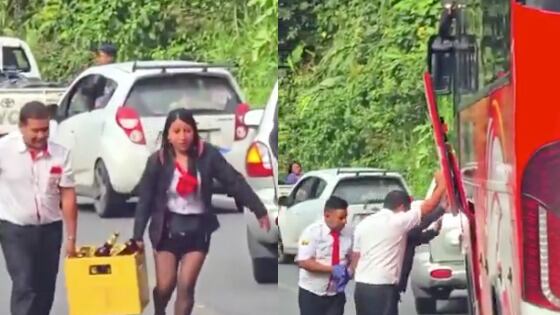 Insólito “saqueo” tras volcamiento de camión en Sucumbíos