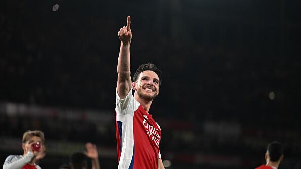 Pareja de Declan Rice.