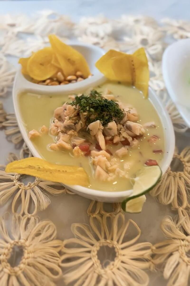 Ceviche de Trucha en Molleturo