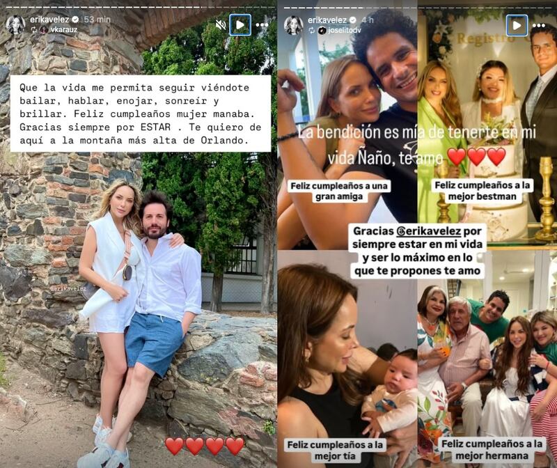 Cumpleaños de Erika Vélez