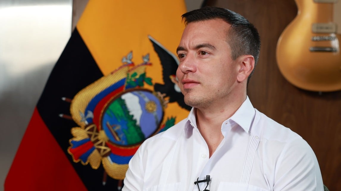 El presidente de la República, Daniel Noboa Azin