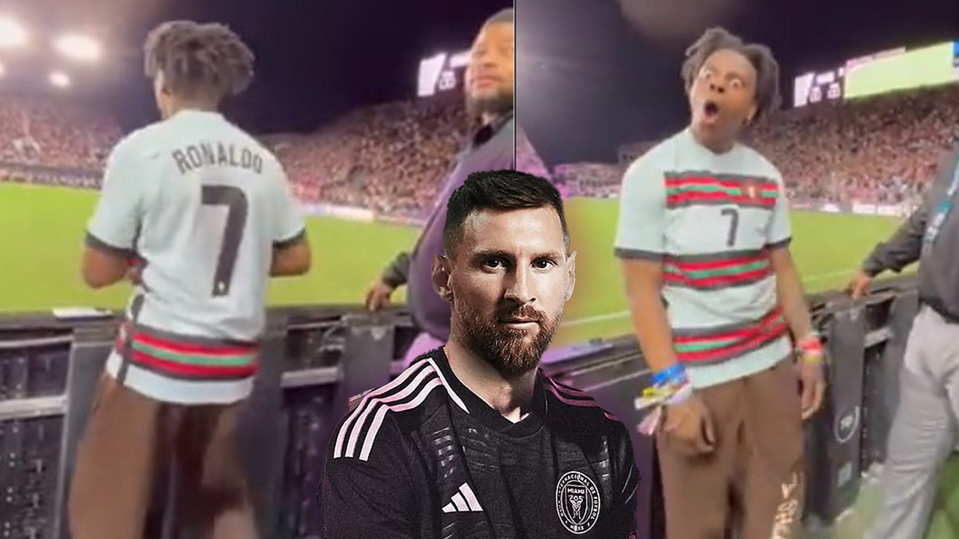 Lionel Messi e hincha de Cristiano Ronaldo