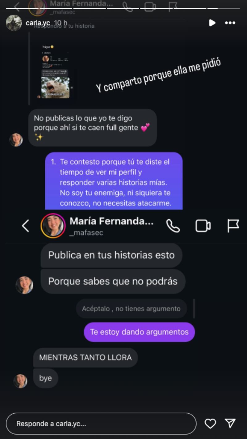 Actriz de Enchufe TV fue atacada por su postura política