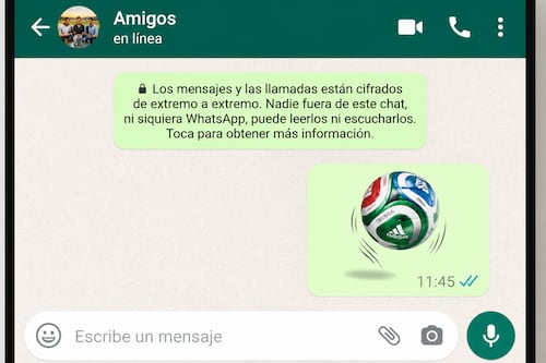 WhatsApp se contagia de la fiebre mundialista: así aparece el balón oficial Trionda en tus chats