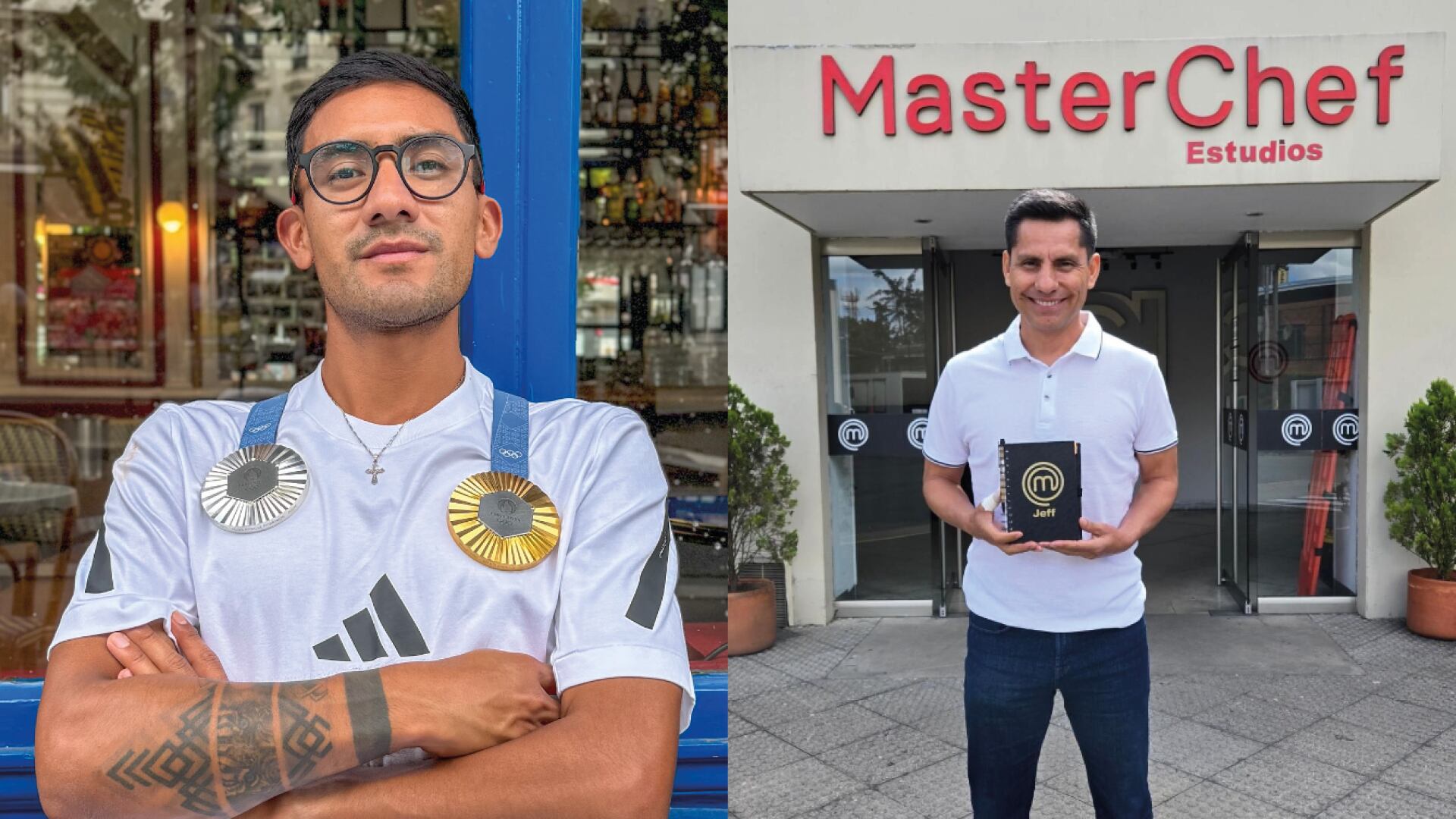 Medallistas Olímpicos ecuatorianos, Daniel Pintado y Jefferson Pérez en MasterChef Celebrity Ecuador