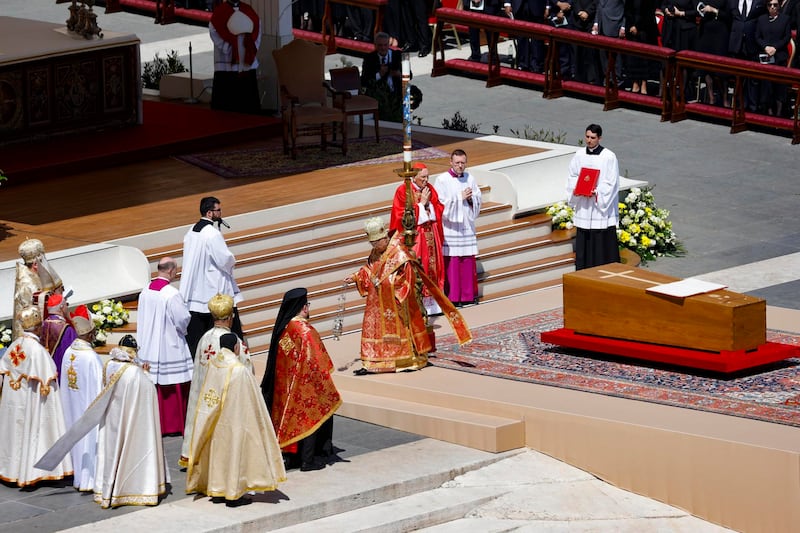 Papa Francisco en su despedida en Roma