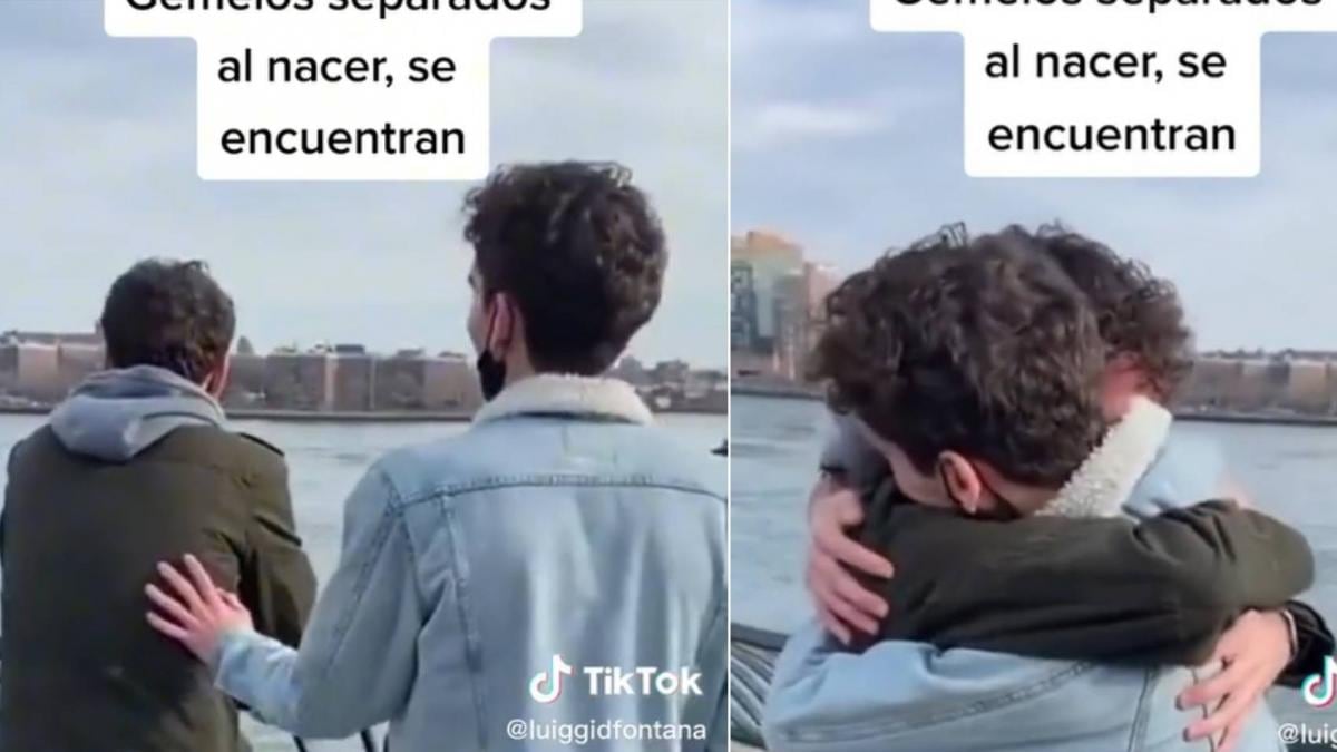 Reencuentro de hermanos gemelos