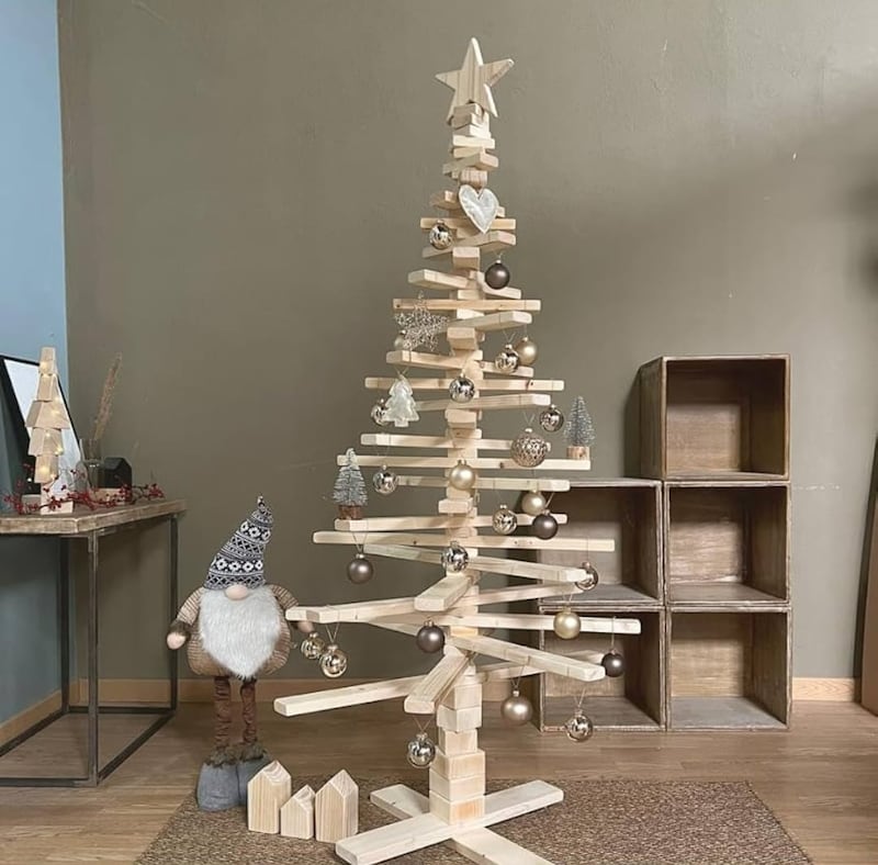 Árbol de navidad de madera