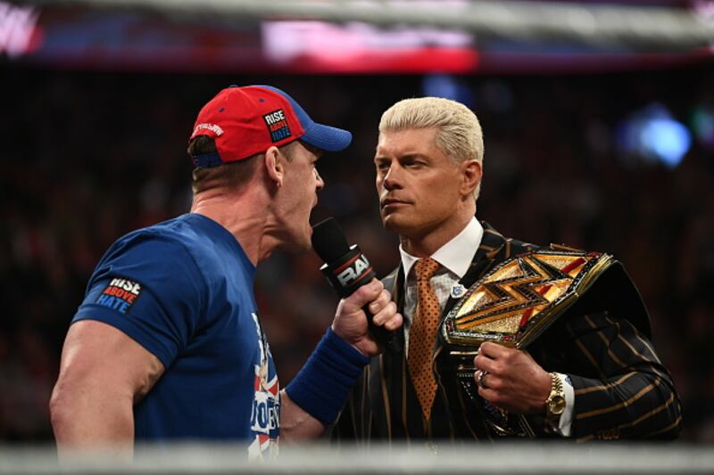 John Cena y Cody Rhoades.