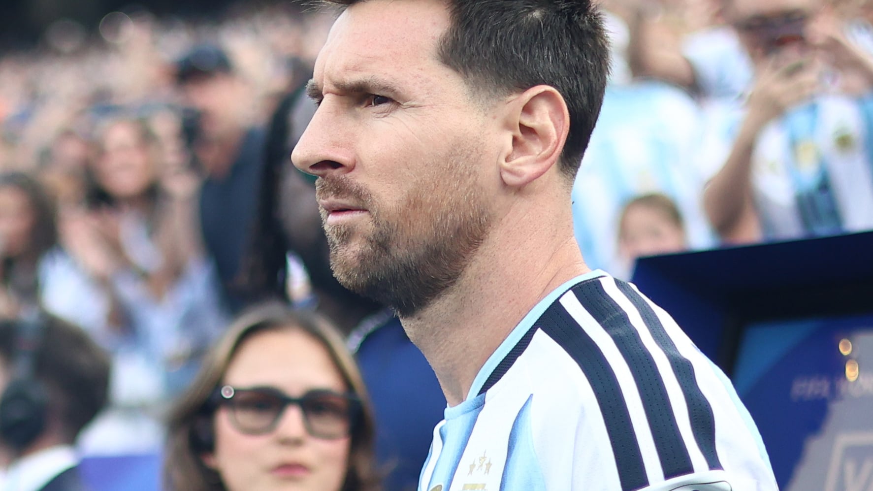 GR3264. KANSAS (ESTADOS UNIDOS), 16/06/2026.- Lionel Messi de Argentina reacciona este martes, en un partido del grupo J del Mundial de la FIFA 2026 entre Argentina y Argelia en el estadio Arrowhead en Kansas (Estados Unidos). EFE/ Juan Ignacio Roncoroni