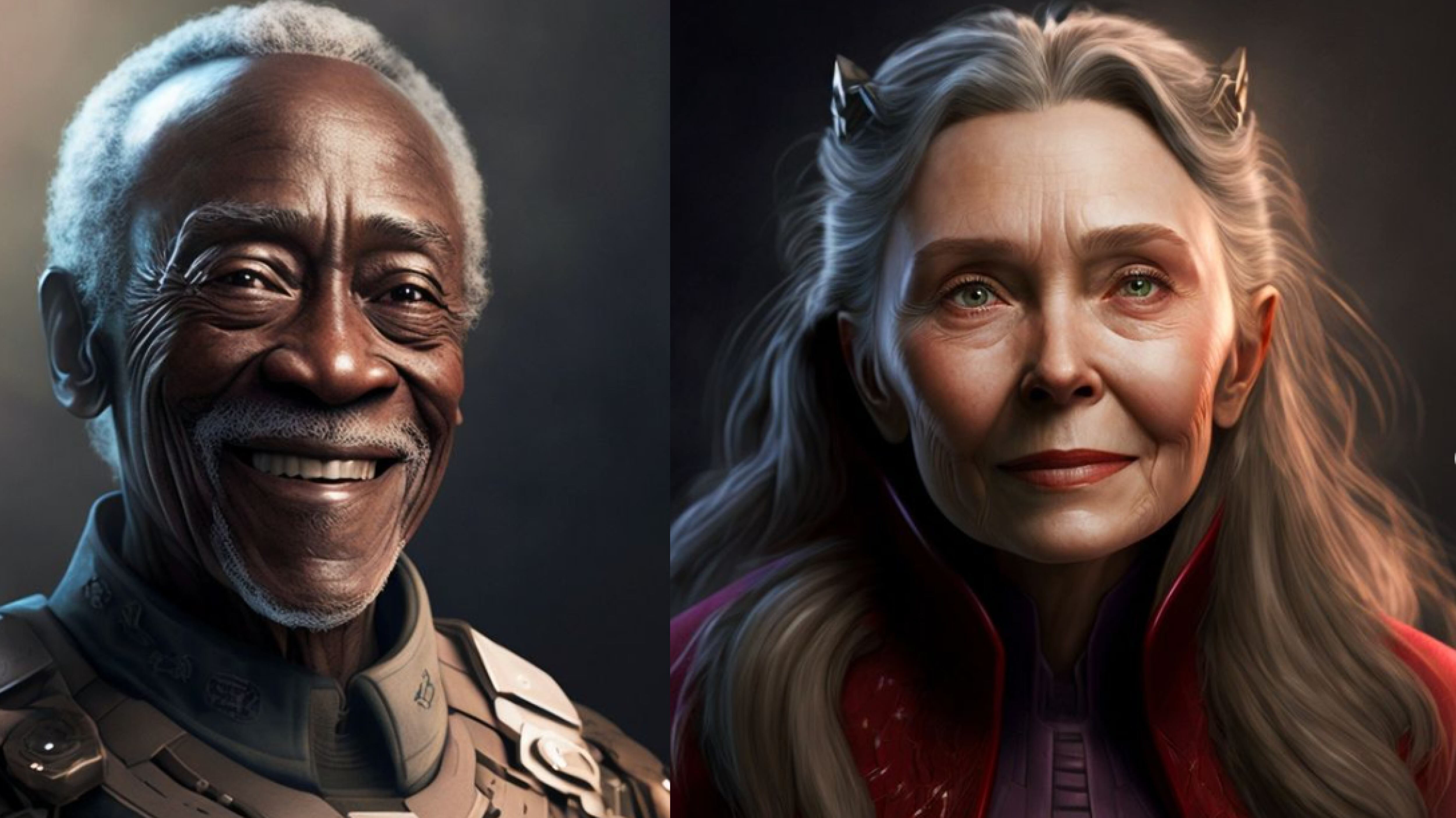 Los Vengadores se ven ancianos gracias a la IA.