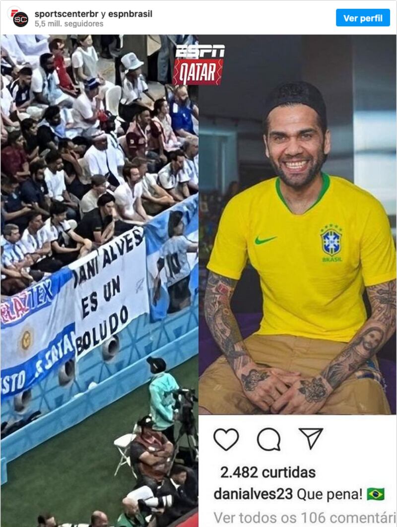 Uno de los mensajes más vistos tras la derrota de Argentina.