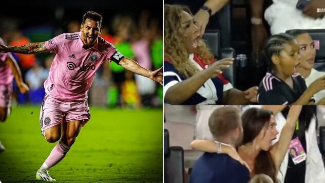 Los famosos festejaron el gol de Messi con el Inter Miami