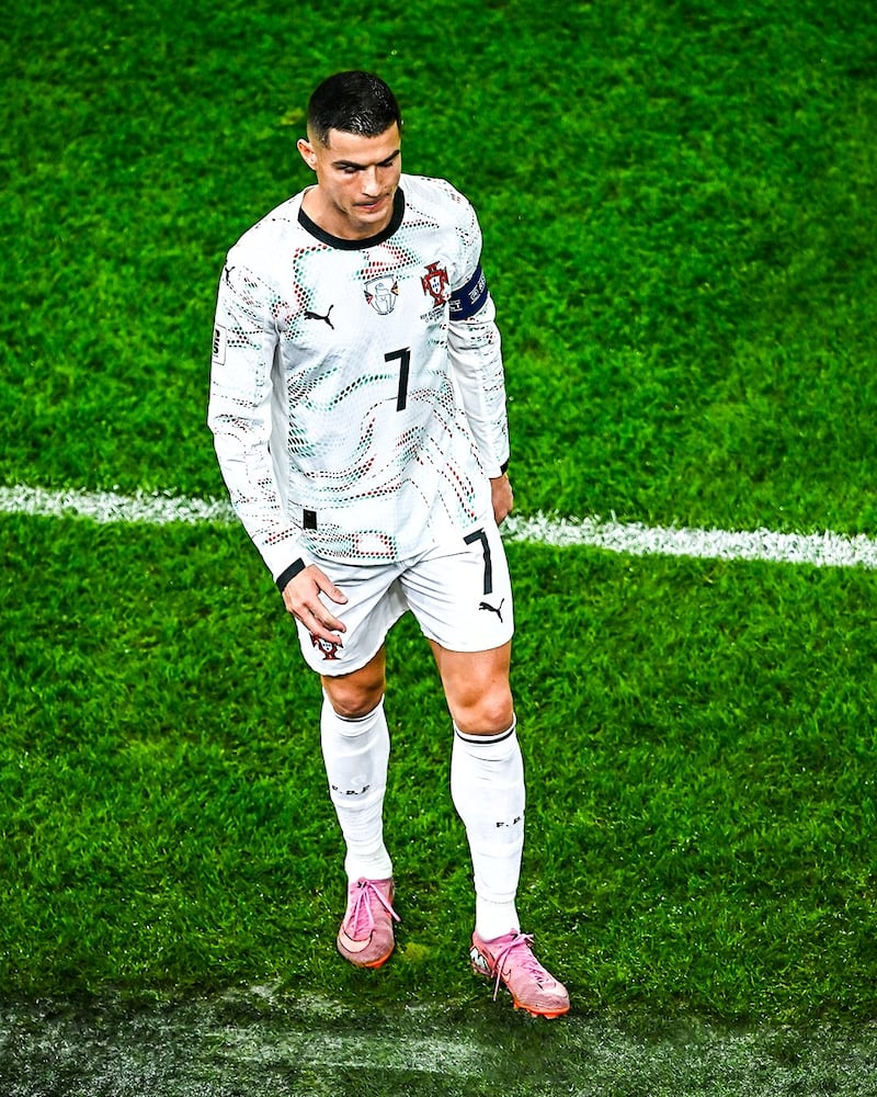 Cristiano Ronaldo salió expulsado.