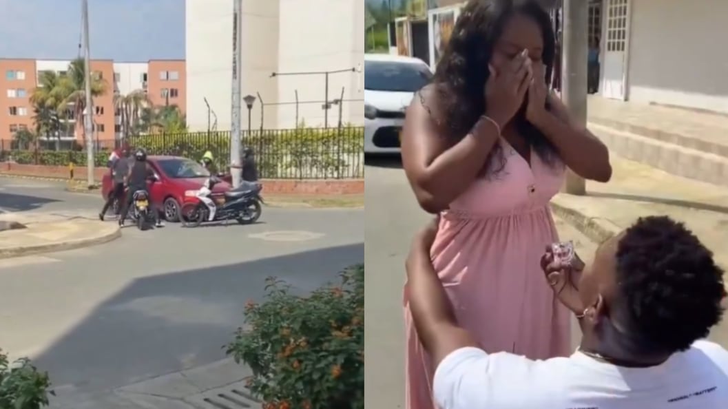 VIDEO: hombre simuló asalto armado para pedirle matrimonio a su pareja.
