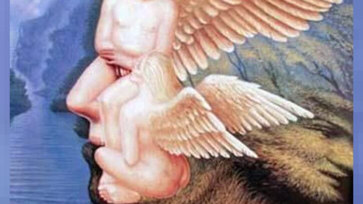 ¿Cuántos rostros puedes ver?