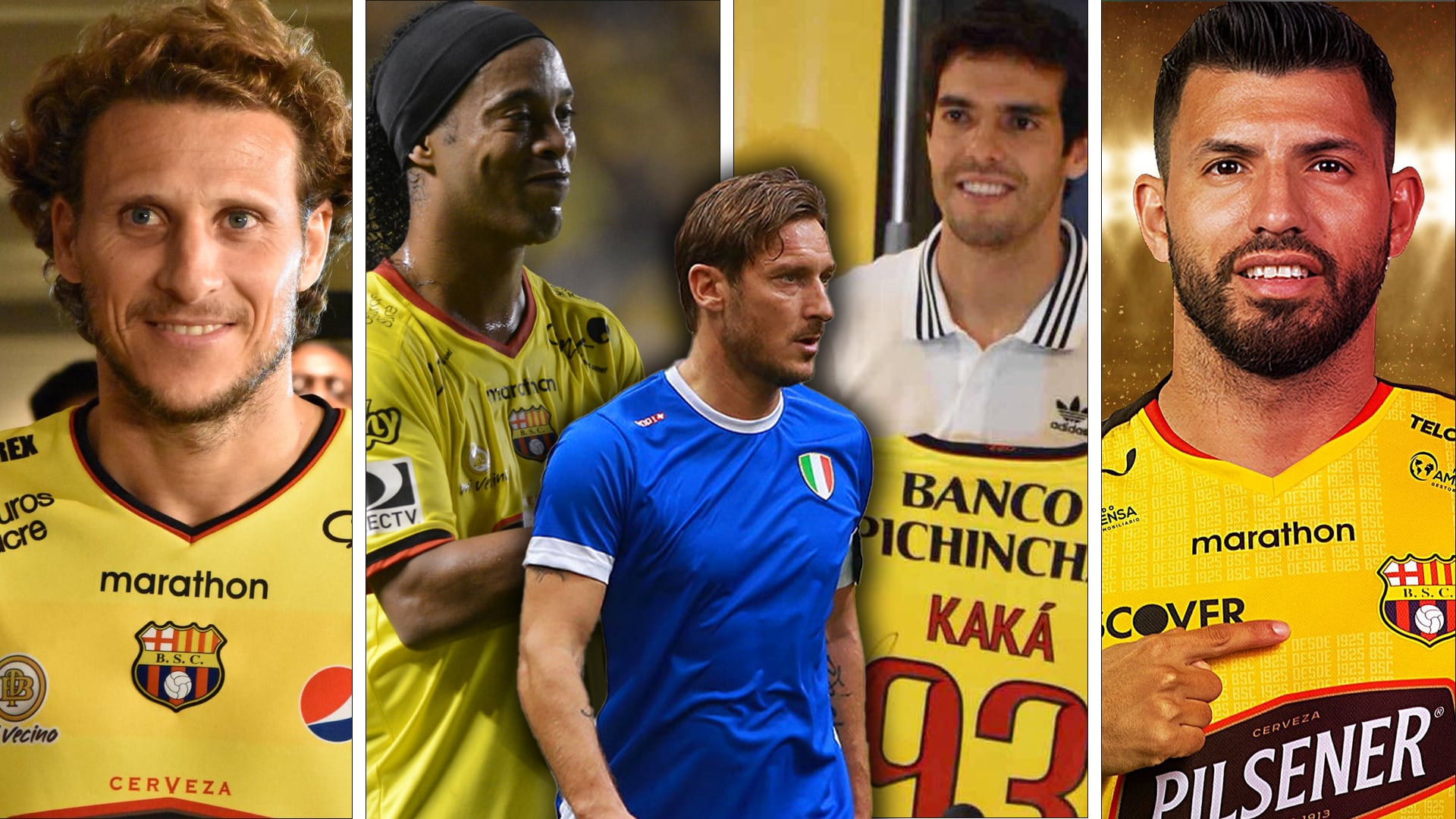 Forlá, Ronaldinho, Kaká y Agüero invitados a la Noche Amarilla