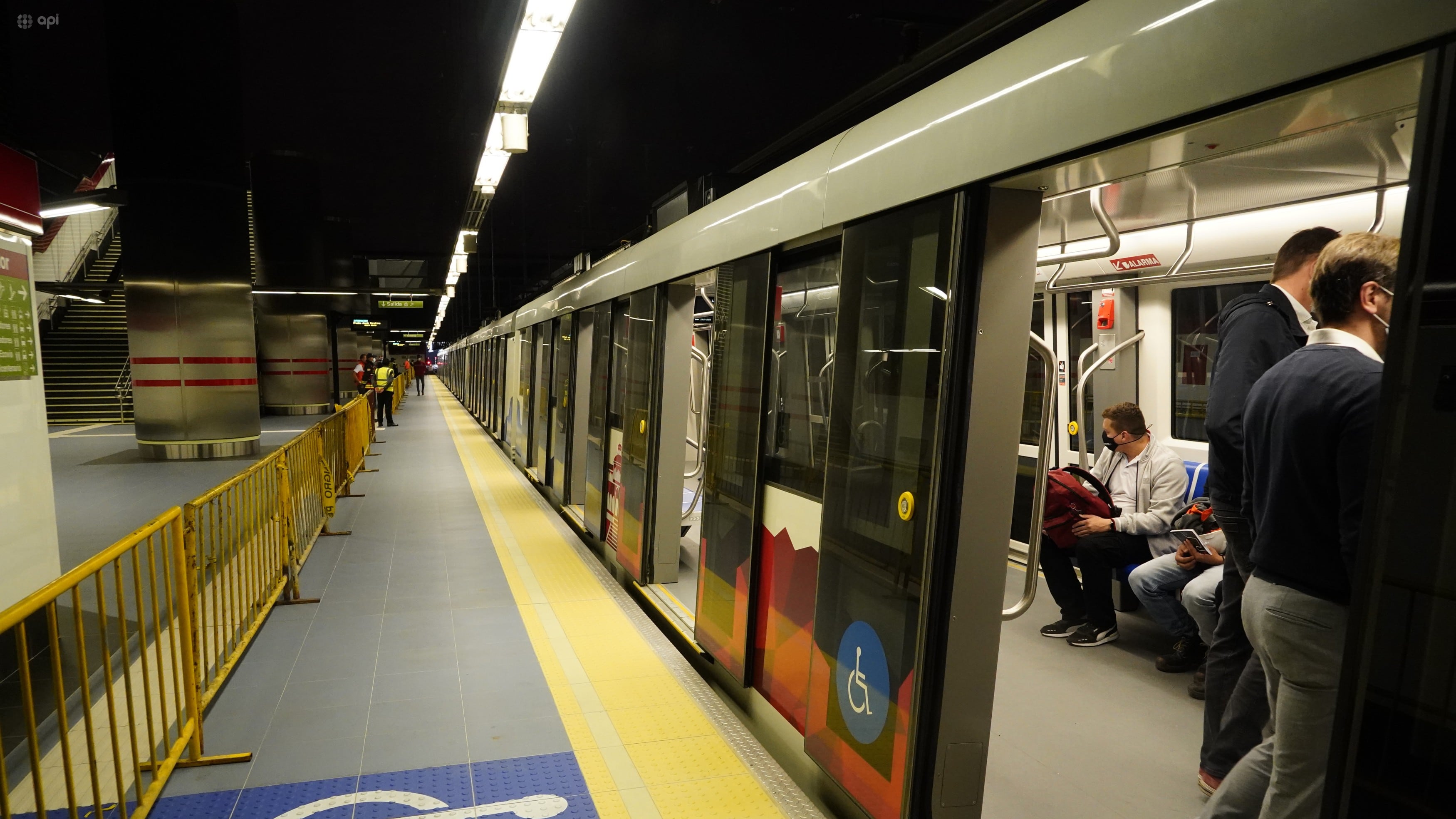 Quito 23 de enero 2023. Primer recorrido del metro de Quito con público en general, estación de El Labrador
API /DANIEL MOLINEROS