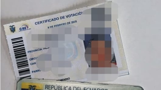 Certificado de votación en Ecuador