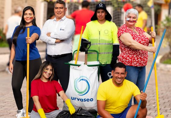 Guayaquil juega ‘en equipo’ por la limpieza: Urvaseo lanza campaña inspirada en el espíritu mundialista