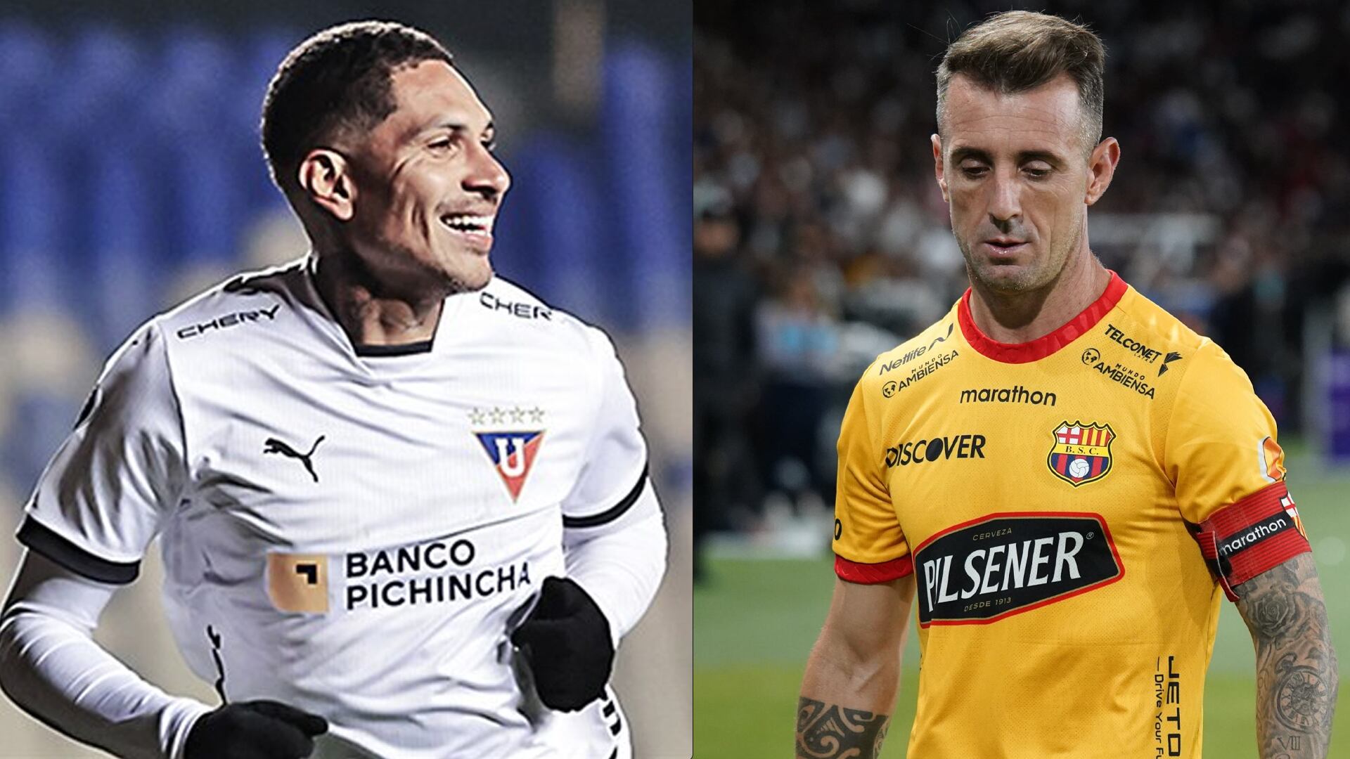 Paolo Guerrero y Damián Díaz