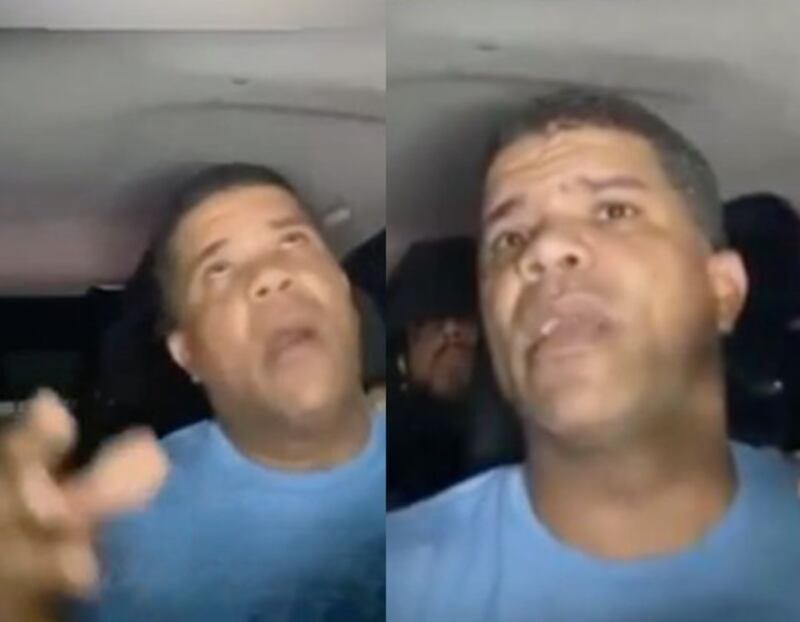 El rostro de temor del taxista y su astucia al fingir un infarto quedaron registrados en la cámara de seguridad del vehículo en Brasil.