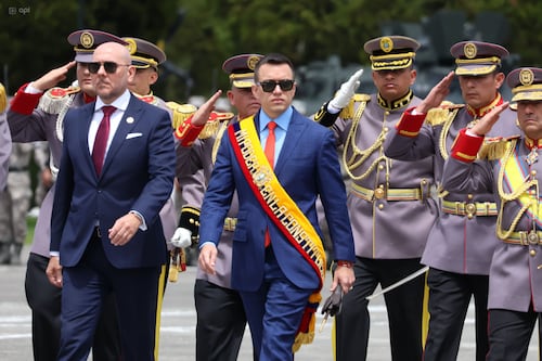 Daniel Noboa en la posesión del alto mando militar: “Jamás nos rendiremos, primero se rendirán las mafias”