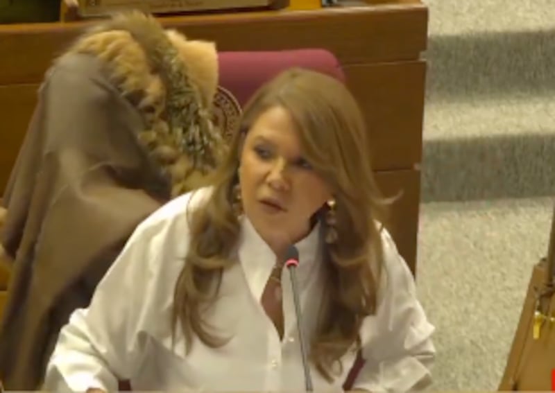Celeste Amarilla insultó a Mbappé en el Senado y desató otra polémica