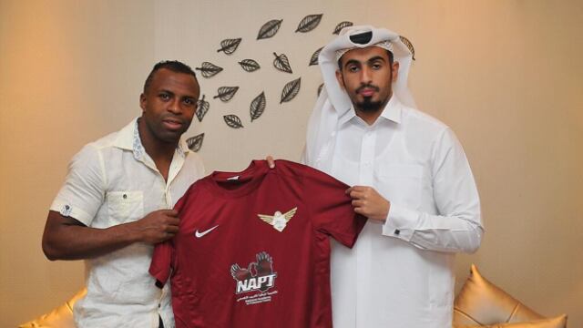 Christian Benítez con Al Jaish de Qatar