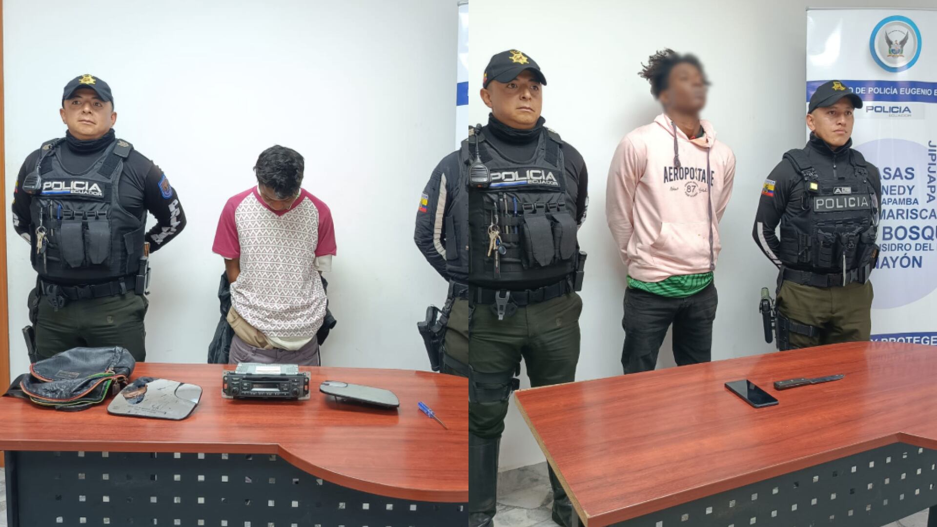 Detienen a sospechosos de robo en La Mariscal, Quito