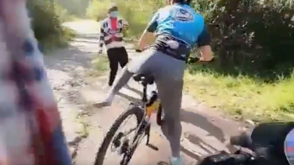 Intento de robo a ciclista