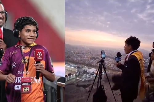 ¡Para la historia!: Cliver Huamán, Pol Deportes, debuta en transmisión profesional