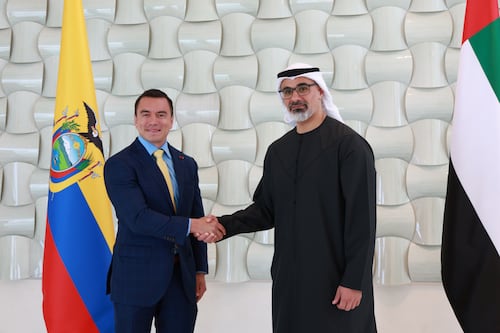 El Príncipe Heredero de Abu Dabi llega a Ecuador en un momento crítico para Oriente Medio