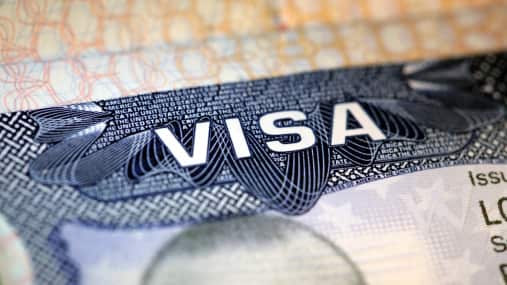 Visa de Estados Unidos.