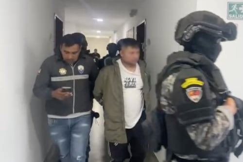 Detienen a sospechosos del asesinato de un conductor de aplicación en Calderón, al norte de Quito